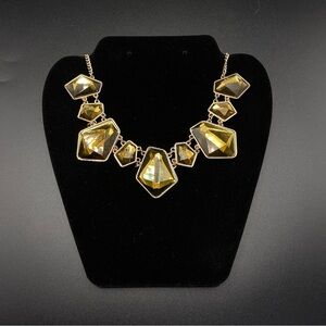 Gold Tone Olive Statement Necklace